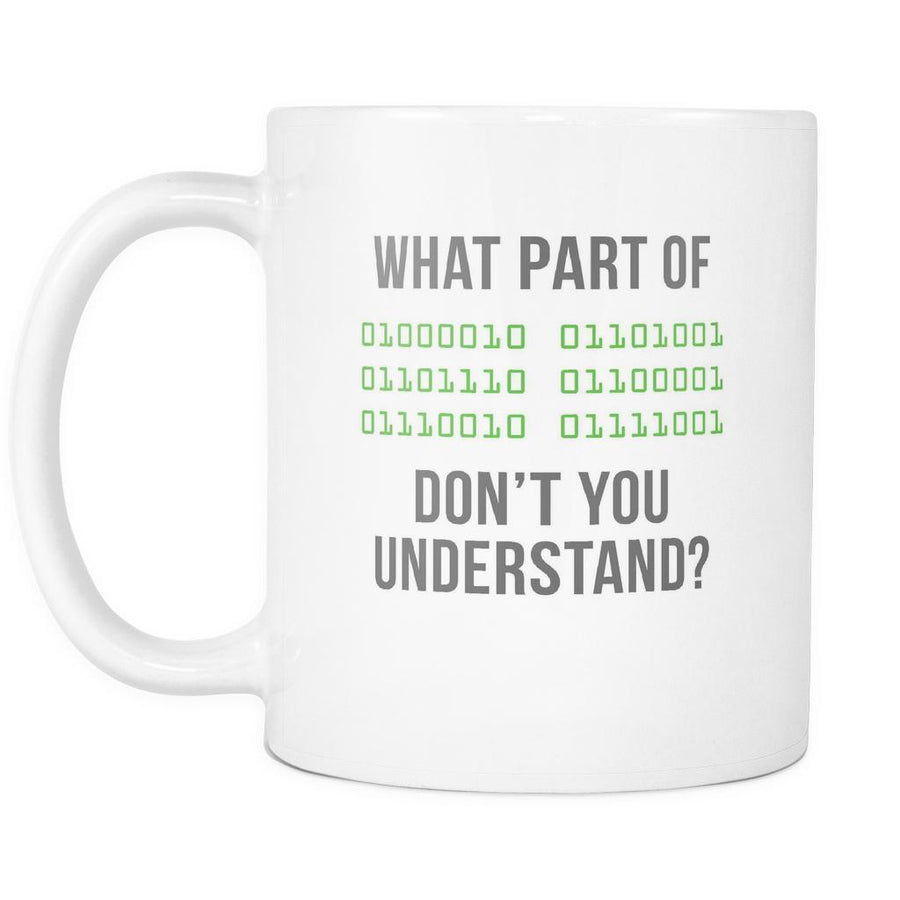 Mug Programmer Gifts - Binary Code mug - Funny Programmers Mug (11oz)