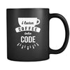 Mug Programmer Gifts- I turn coffee into code mug - FunnyProgrammers Mug (11oz) Black-Drinkware-Teelime | shirts-hoodies-mugs