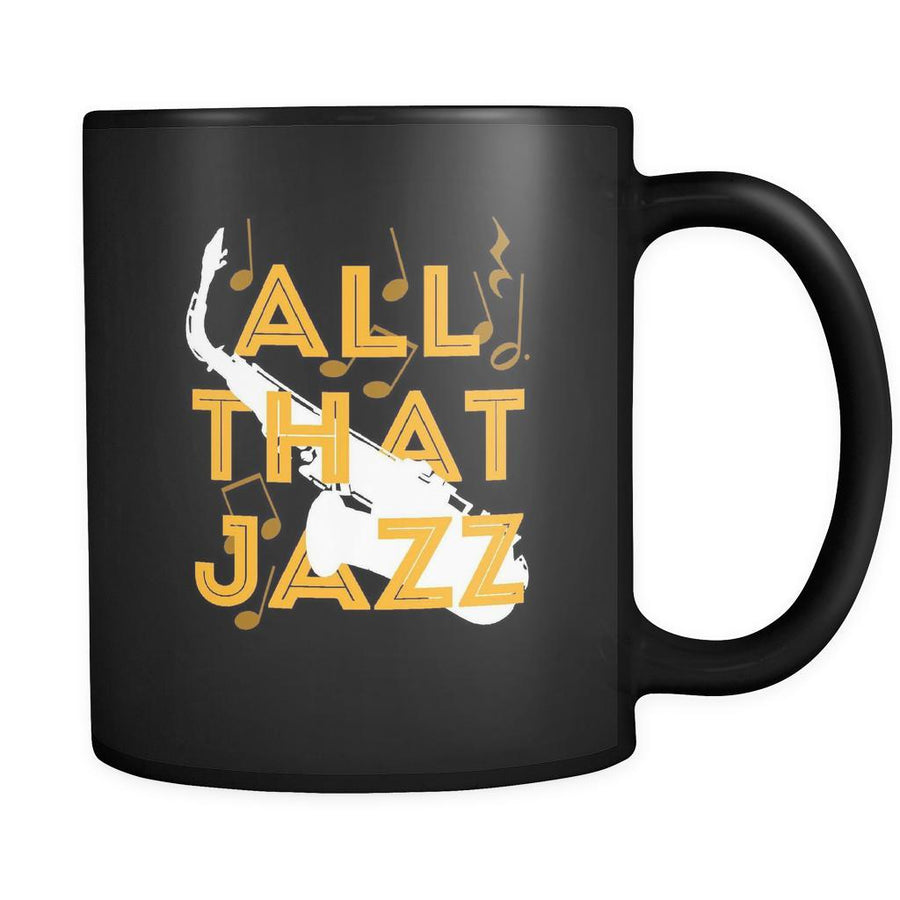 Music All that Jazz 11oz Black Mug-Drinkware-Teelime | shirts-hoodies-mugs