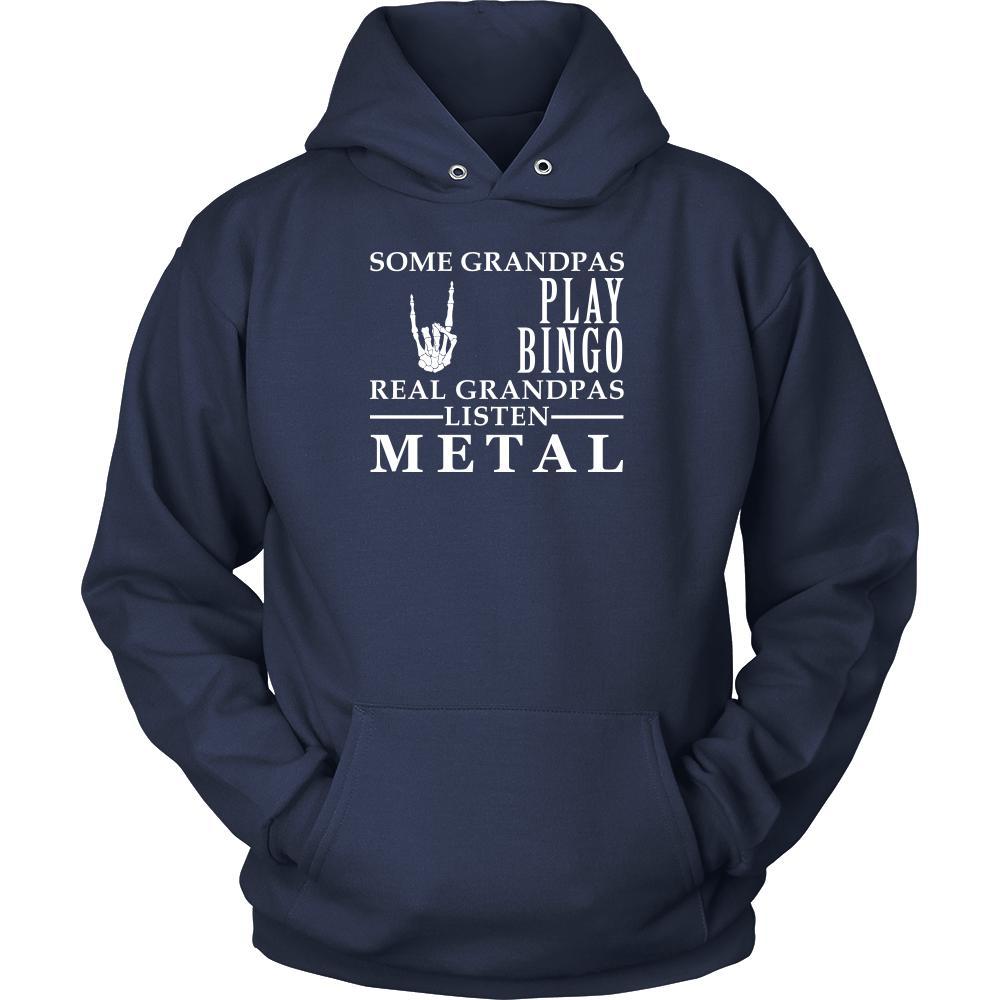 Music Shirt Some Grandpas play bingo, real Grandpas listen Metal Family Hobby-T-shirt-Teelime | shirts-hoodies-mugs