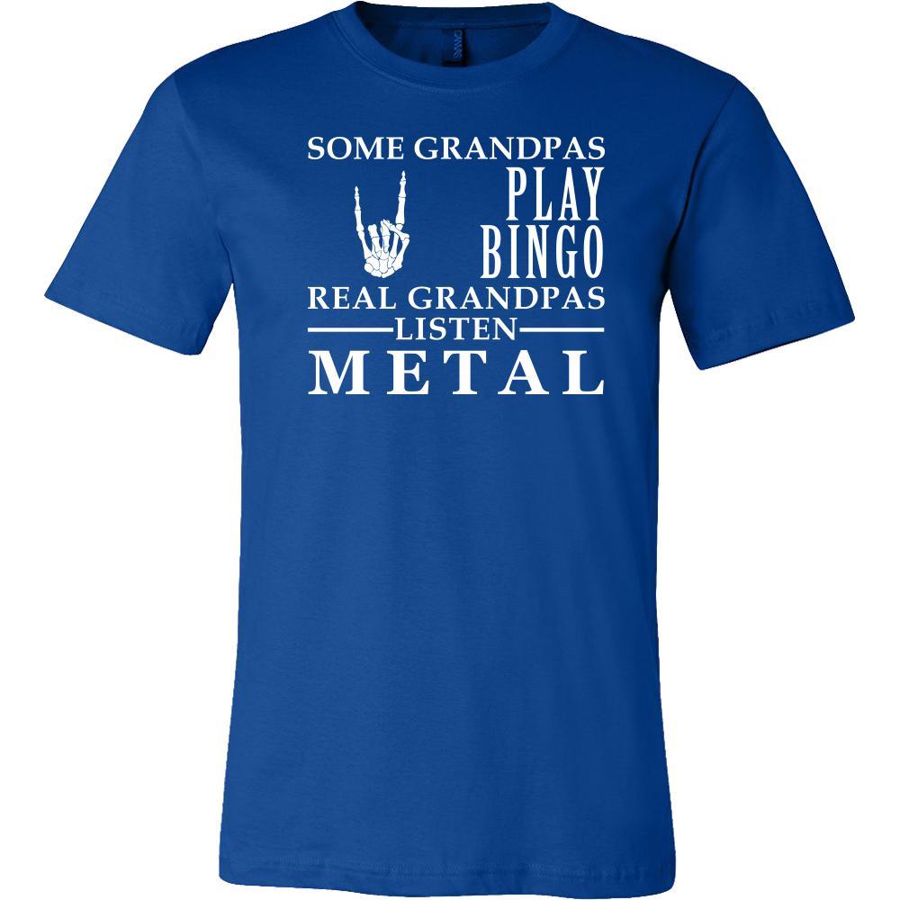 Music Shirt Some Grandpas play bingo, real Grandpas listen Metal Family Hobby-T-shirt-Teelime | shirts-hoodies-mugs