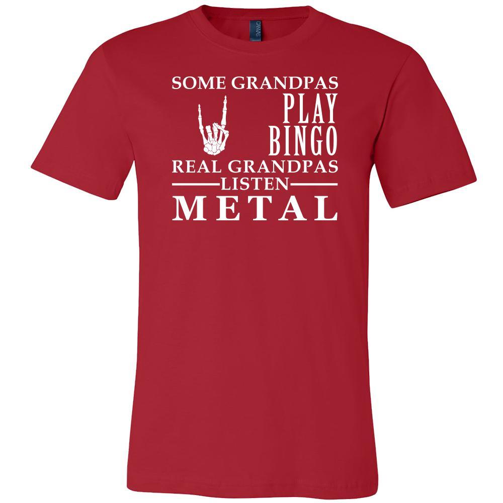Music Shirt Some Grandpas play bingo, real Grandpas listen Metal Family Hobby-T-shirt-Teelime | shirts-hoodies-mugs