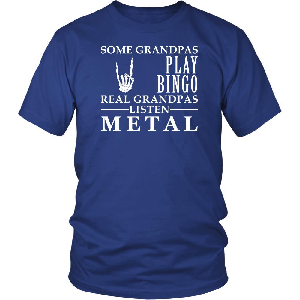 Music Shirt Some Grandpas play bingo, real Grandpas listen Metal Family Hobby-T-shirt-Teelime | shirts-hoodies-mugs