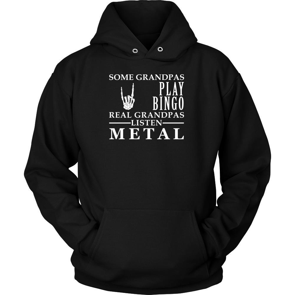 Music Shirt Some Grandpas play bingo, real Grandpas listen Metal Family Hobby-T-shirt-Teelime | shirts-hoodies-mugs