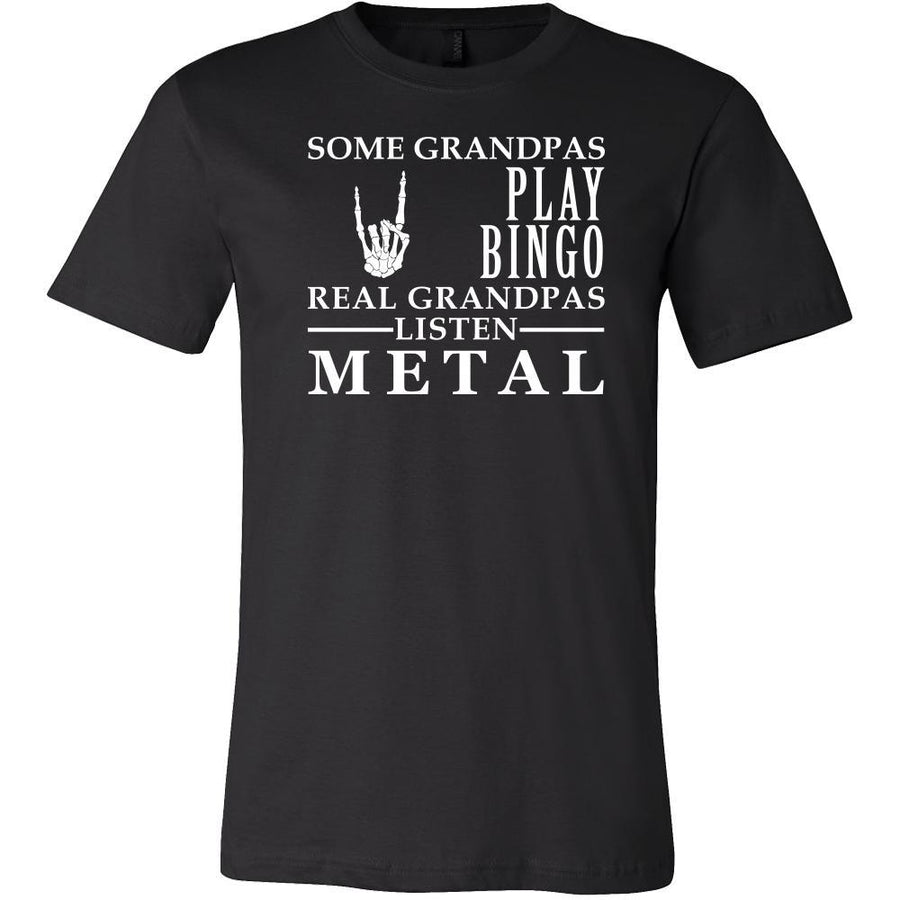 Music Shirt Some Grandpas play bingo, real Grandpas listen Metal Family Hobby-T-shirt-Teelime | shirts-hoodies-mugs