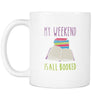 My weekend is all booked mug - Books Coffee Mug Book Coffee Cup (11oz)-Drinkware-Teelime | shirts-hoodies-mugs