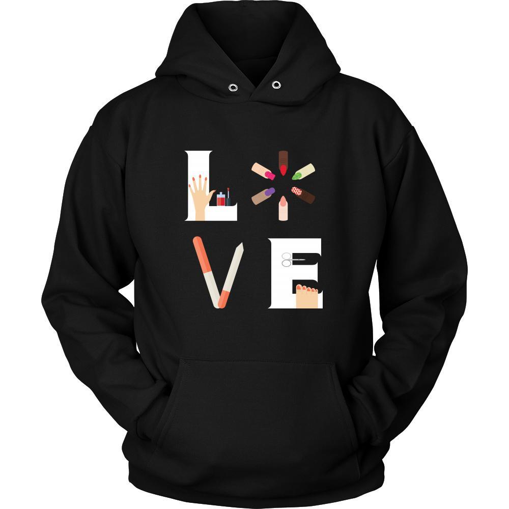 Nail Technician - LOVE Nail Technician - Cosmetologist Profession/Job Shirt-T-shirt-Teelime | shirts-hoodies-mugs
