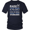 Nail Technician Shirt - Raise your hand if you love Nail Technician, if not raise your standards - Profession Gift-T-shirt-Teelime | shirts-hoodies-mugs