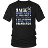 Nail Technician Shirt - Raise your hand if you love Nail Technician, if not raise your standards - Profession Gift-T-shirt-Teelime | shirts-hoodies-mugs