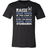 Nail Technician Shirt - Raise your hand if you love Nail Technician, if not raise your standards - Profession Gift-T-shirt-Teelime | shirts-hoodies-mugs