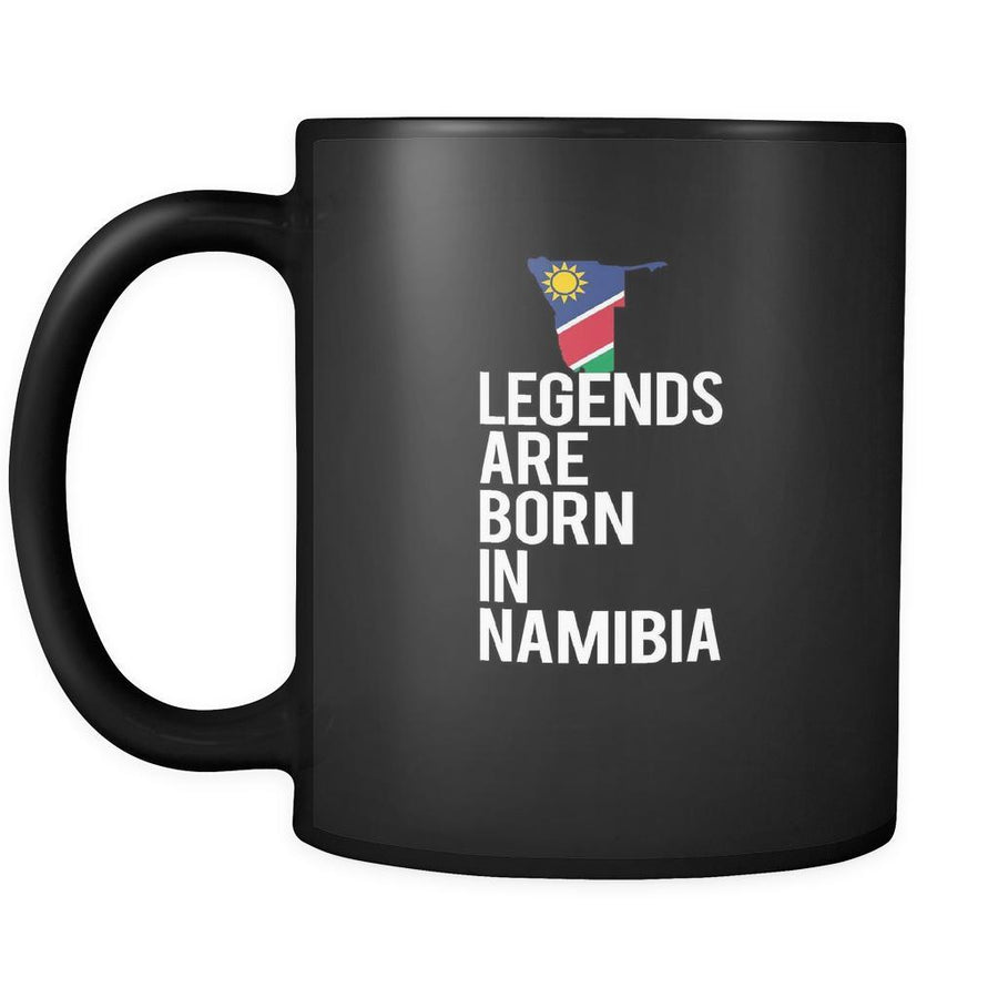 Namibia Legends are born in Namibia 11oz Black Mug-Drinkware-Teelime | shirts-hoodies-mugs