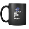 Nauru Legends are born in Nauru 11oz Black Mug-Drinkware-Teelime | shirts-hoodies-mugs