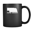 Nebraska Home grown Nebraska 11oz Black Mug-Drinkware-Teelime | shirts-hoodies-mugs