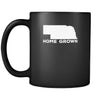 Nebraska Home grown Nebraska 11oz Black Mug-Drinkware-Teelime | shirts-hoodies-mugs