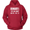 Nerd - Binary: It's as easy as 01, 10, 11 - Nerd Funny Shirt-T-shirt-Teelime | shirts-hoodies-mugs