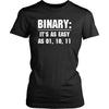 Nerd - Binary: It's as easy as 01, 10, 11 - Nerd Funny Shirt-T-shirt-Teelime | shirts-hoodies-mugs