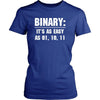 Nerd - Binary: It's as easy as 01, 10, 11 - Nerd Funny Shirt-T-shirt-Teelime | shirts-hoodies-mugs