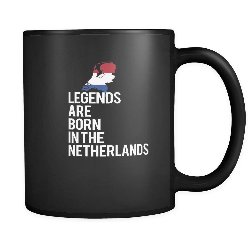 Netherlands Legends are born in Netherlands 11oz Black Mug-Drinkware-Teelime | shirts-hoodies-mugs