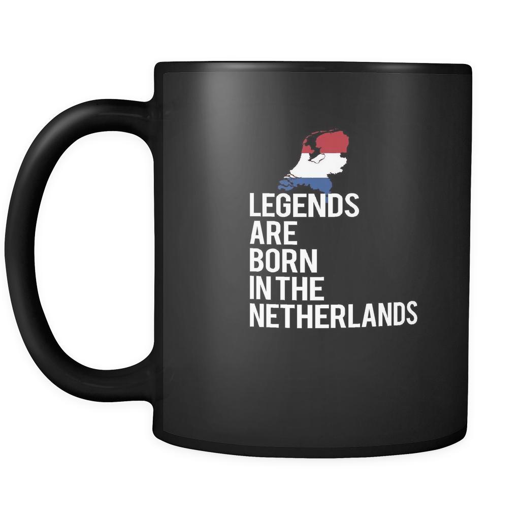Netherlands Legends are born in Netherlands 11oz Black Mug-Drinkware-Teelime | shirts-hoodies-mugs