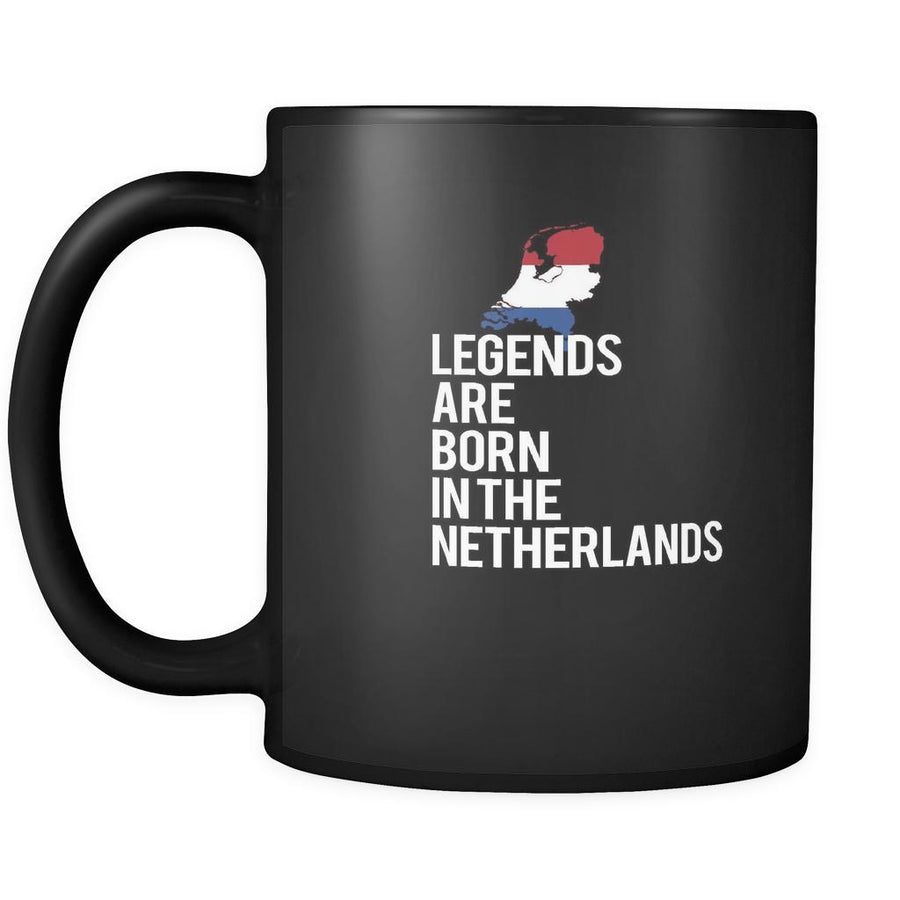 Netherlands Legends are born in Netherlands 11oz Black Mug-Drinkware-Teelime | shirts-hoodies-mugs