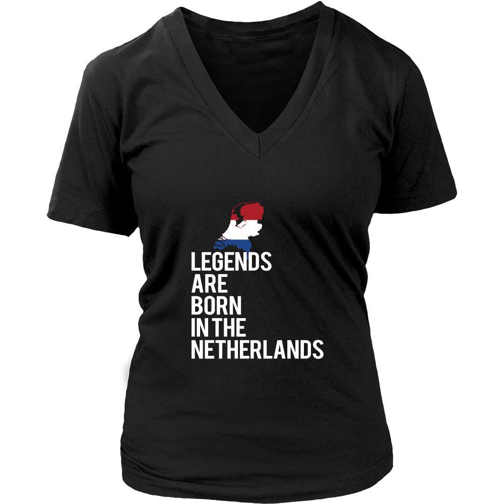 Netherlands Shirt - Legends are born in Netherlands - National Heritage Gift-T-shirt-Teelime | shirts-hoodies-mugs