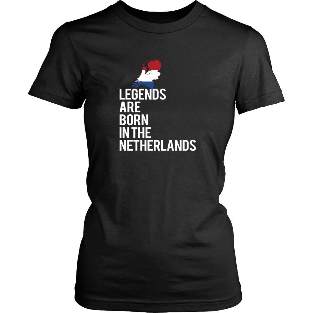 Netherlands Shirt - Legends are born in Netherlands - National Heritage Gift-T-shirt-Teelime | shirts-hoodies-mugs