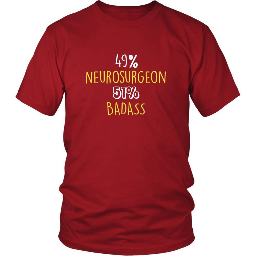 Neurosurgeon Shirt - 49% Neurosurgeon 51% Badass Profession-T-shirt-Teelime | shirts-hoodies-mugs