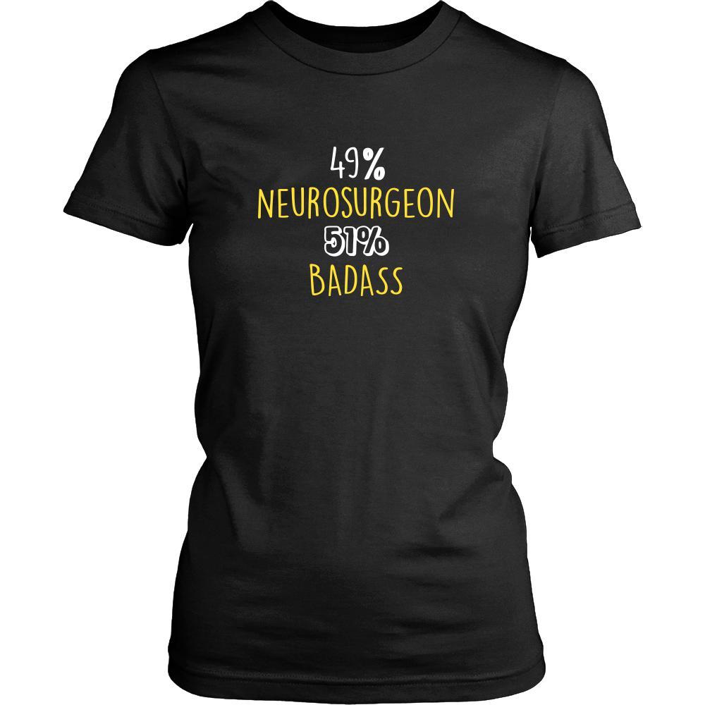 Neurosurgeon Shirt - 49% Neurosurgeon 51% Badass Profession-T-shirt-Teelime | shirts-hoodies-mugs