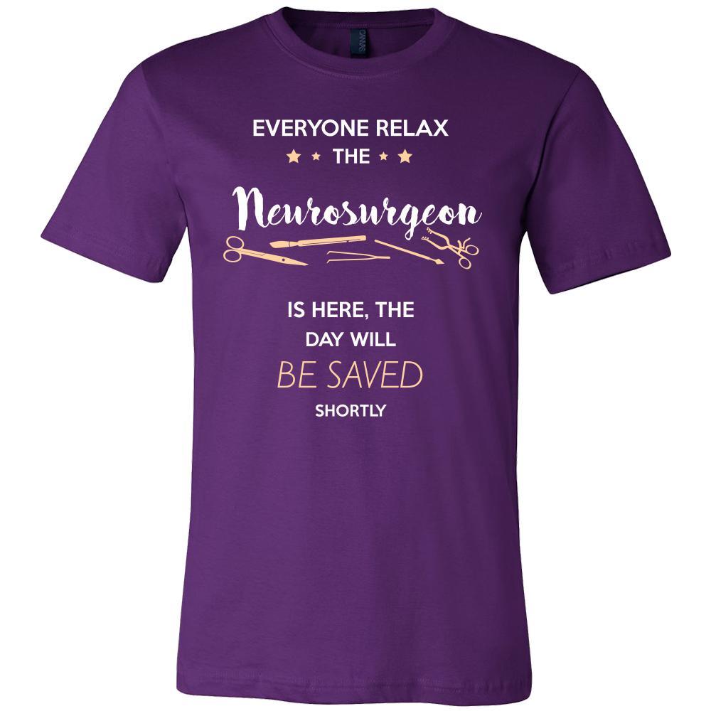 Neurosurgeon Shirt - Everyone relax the Neurosurgeon is here, the day will be save shortly - Profession Gift-T-shirt-Teelime | shirts-hoodies-mugs