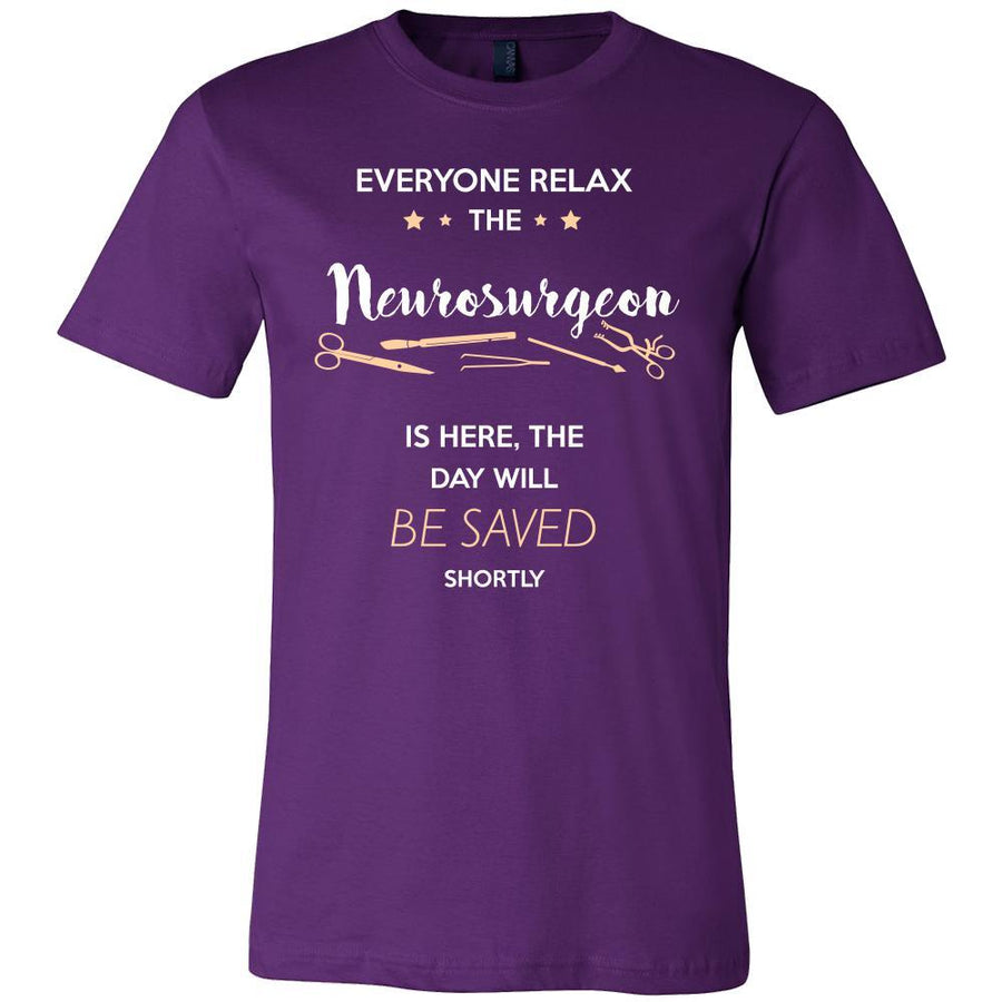 Neurosurgeon Shirt - Everyone relax the Neurosurgeon is here, the day will be save shortly - Profession Gift-T-shirt-Teelime | shirts-hoodies-mugs