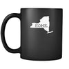 New York Home New York 11oz Black Mug-Drinkware-Teelime | shirts-hoodies-mugs