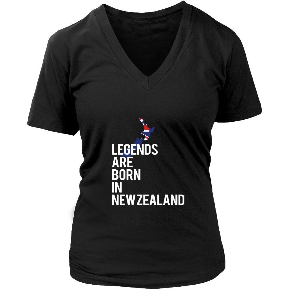 New Zealand Shirt - Legends are born in New Zealand - National Heritage Gift-T-shirt-Teelime | shirts-hoodies-mugs