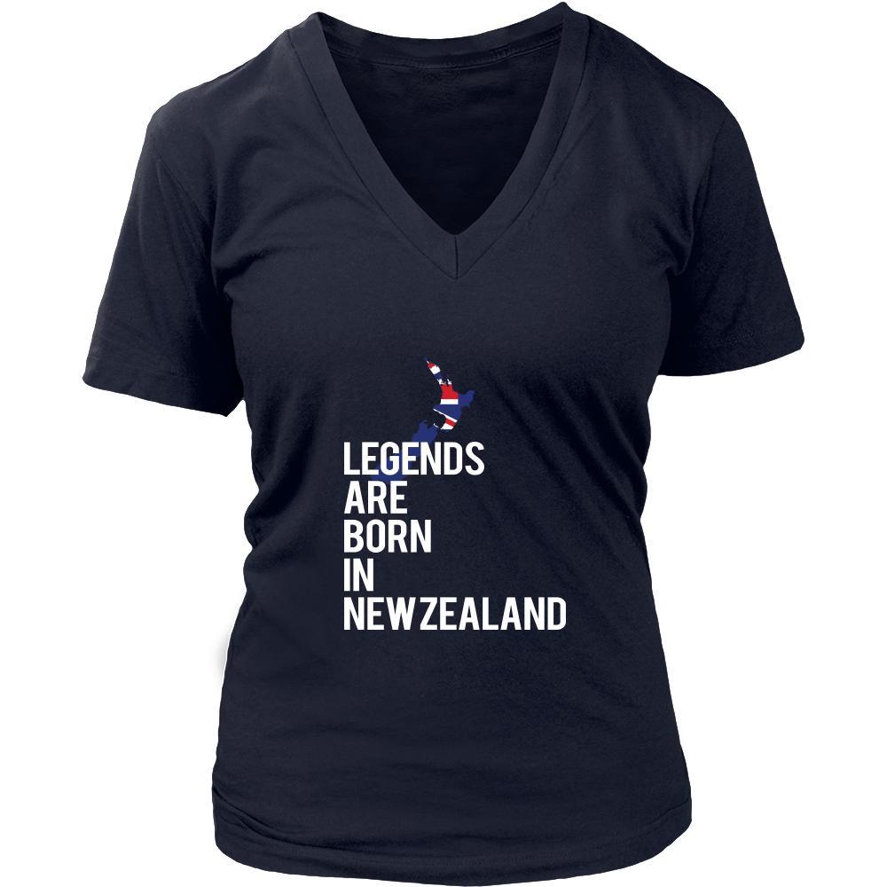 New Zealand Shirt - Legends are born in New Zealand - National Heritage Gift-T-shirt-Teelime | shirts-hoodies-mugs