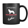 Newfoundland All this Dad needs is his Newfoundland and a cup of coffee 11oz Black Mug-Drinkware-Teelime | shirts-hoodies-mugs