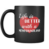 Newfoundland Life Is Better With A Newfoundland 11oz Black Mug-Drinkware-Teelime | shirts-hoodies-mugs