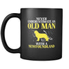 Newfoundland Never underestimate an old man with a Newfoundland 11oz Black Mug-Drinkware-Teelime | shirts-hoodies-mugs