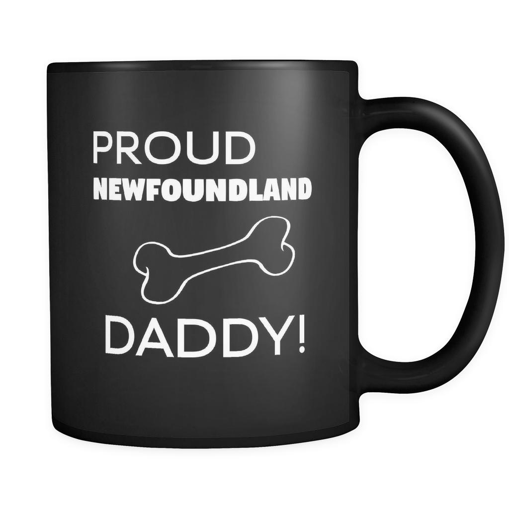 Newfoundland Proud Newfoundland Daddy 11oz Black Mug-Drinkware-Teelime | shirts-hoodies-mugs