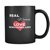 Newfoundland Real Women Love Newfoundlands 11oz Black Mug-Drinkware-Teelime | shirts-hoodies-mugs