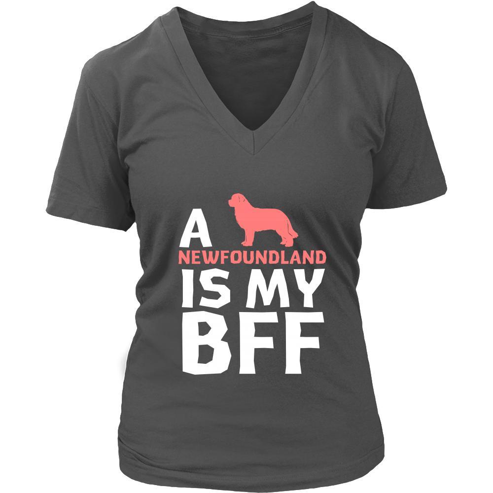 Newfoundland Shirt - a Newfoundland is my bff- Dog Lover Gift-T-shirt-Teelime | shirts-hoodies-mugs