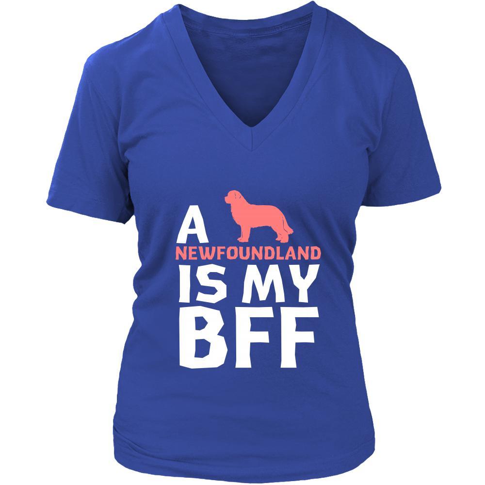 Newfoundland Shirt - a Newfoundland is my bff- Dog Lover Gift-T-shirt-Teelime | shirts-hoodies-mugs