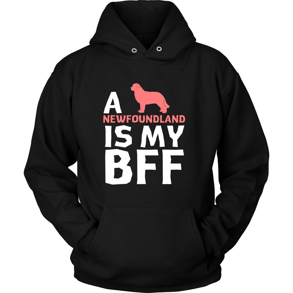 Newfoundland Shirt - a Newfoundland is my bff- Dog Lover Gift-T-shirt-Teelime | shirts-hoodies-mugs