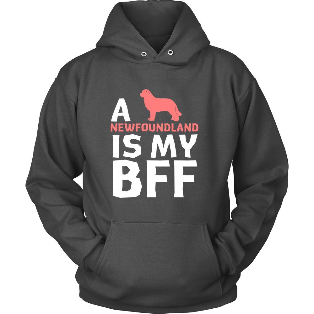 Newfoundland Shirt - a Newfoundland is my bff- Dog Lover Gift-T-shirt-Teelime | shirts-hoodies-mugs