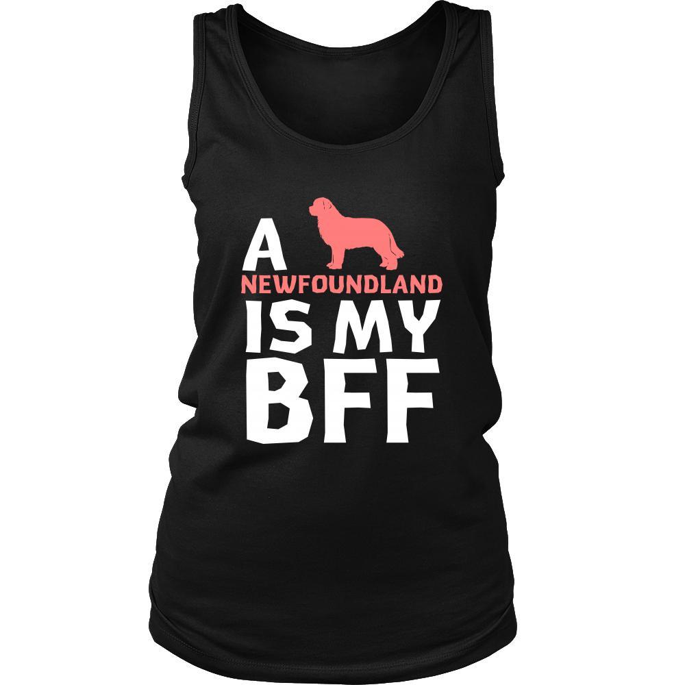 Newfoundland Shirt - a Newfoundland is my bff- Dog Lover Gift-T-shirt-Teelime | shirts-hoodies-mugs