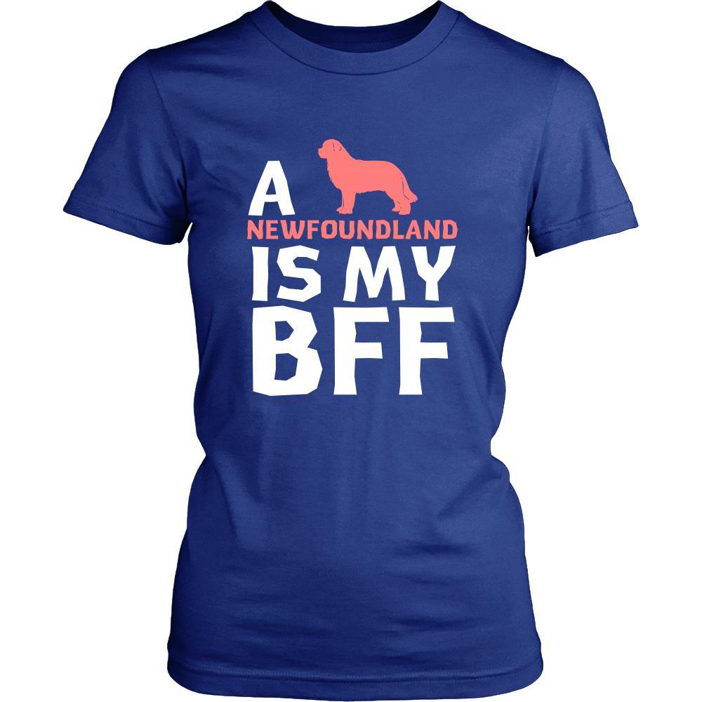 Newfoundland Shirt - a Newfoundland is my bff- Dog Lover Gift-T-shirt-Teelime | shirts-hoodies-mugs
