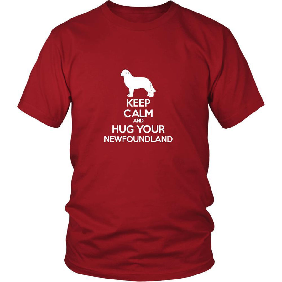 Newfoundland Shirt - Keep Calm and Hug Your Newfoundland- Dog Lover Gift