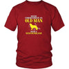 Newfoundland Shirt - Never underestimate an old man with a Newfoundland Grandfather Dog Gift-T-shirt-Teelime | shirts-hoodies-mugs