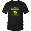 Newfoundland Shirt - Never underestimate an old man with a Newfoundland Grandfather Dog Gift-T-shirt-Teelime | shirts-hoodies-mugs