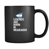 Nicaragua Legends are born in Nicaragua 11oz Black Mug-Drinkware-Teelime | shirts-hoodies-mugs