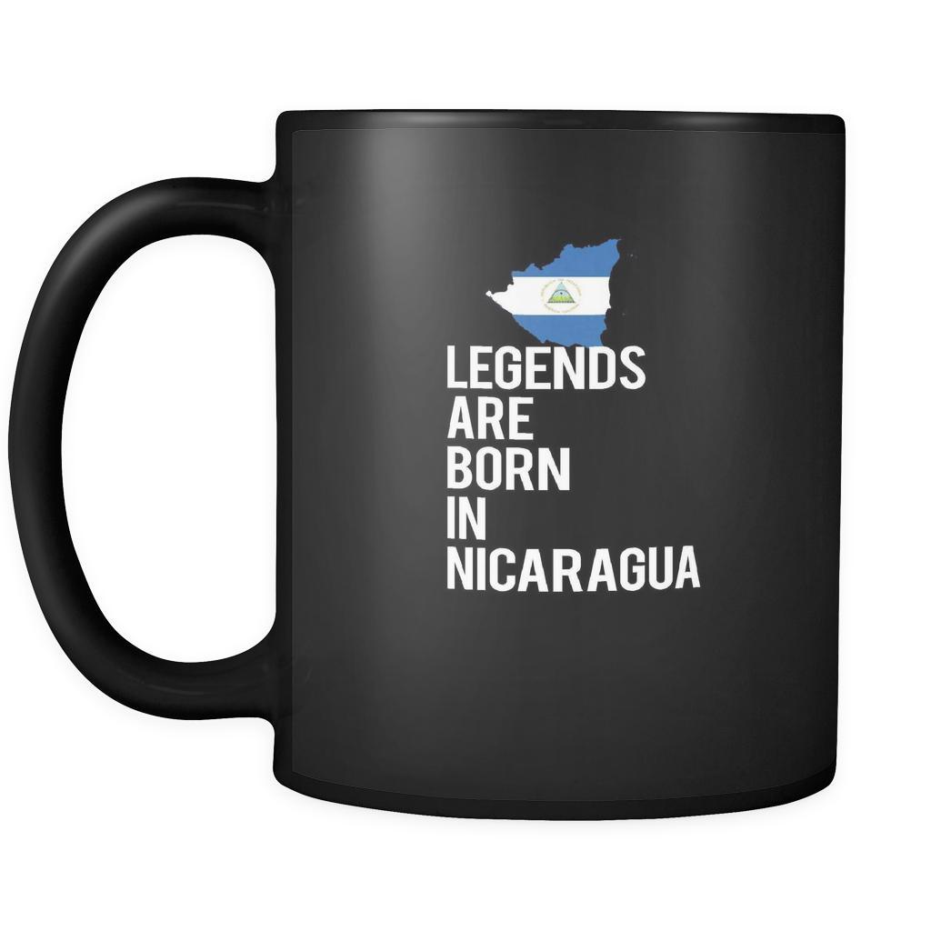 Nicaragua Legends are born in Nicaragua 11oz Black Mug-Drinkware-Teelime | shirts-hoodies-mugs
