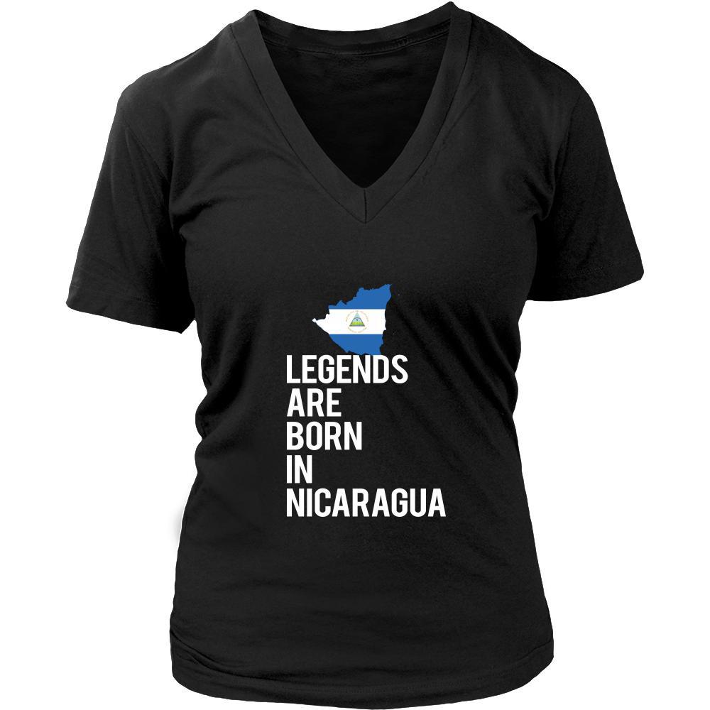 Nicaragua Shirt - Legends are born in Nicaragua - National Heritage Gift-T-shirt-Teelime | shirts-hoodies-mugs